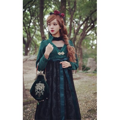 Surface Spell Gothic Josephine Empire Style Velveteen Jacket